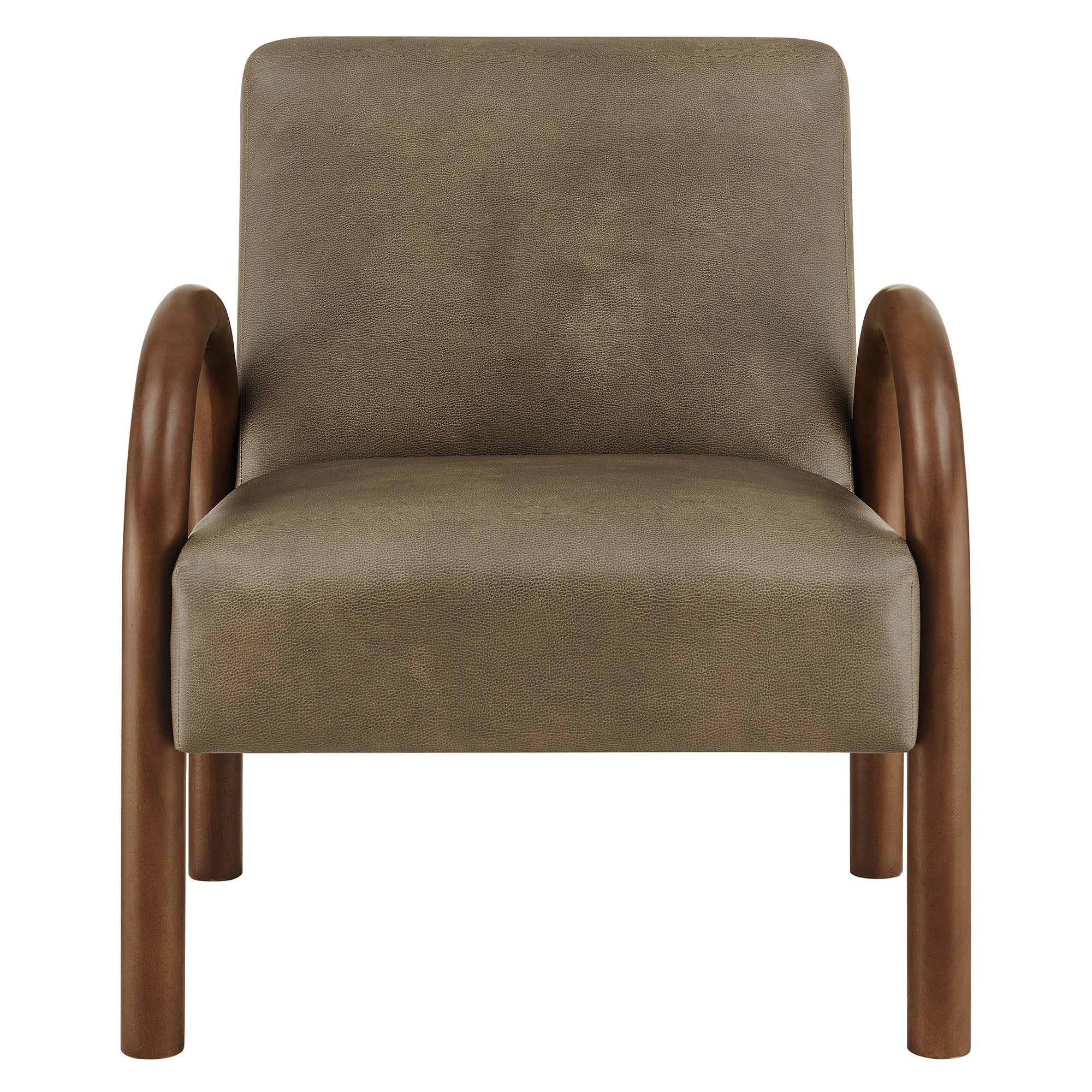 Lunet Faux Leather Upholstered Accent Chair by Modway