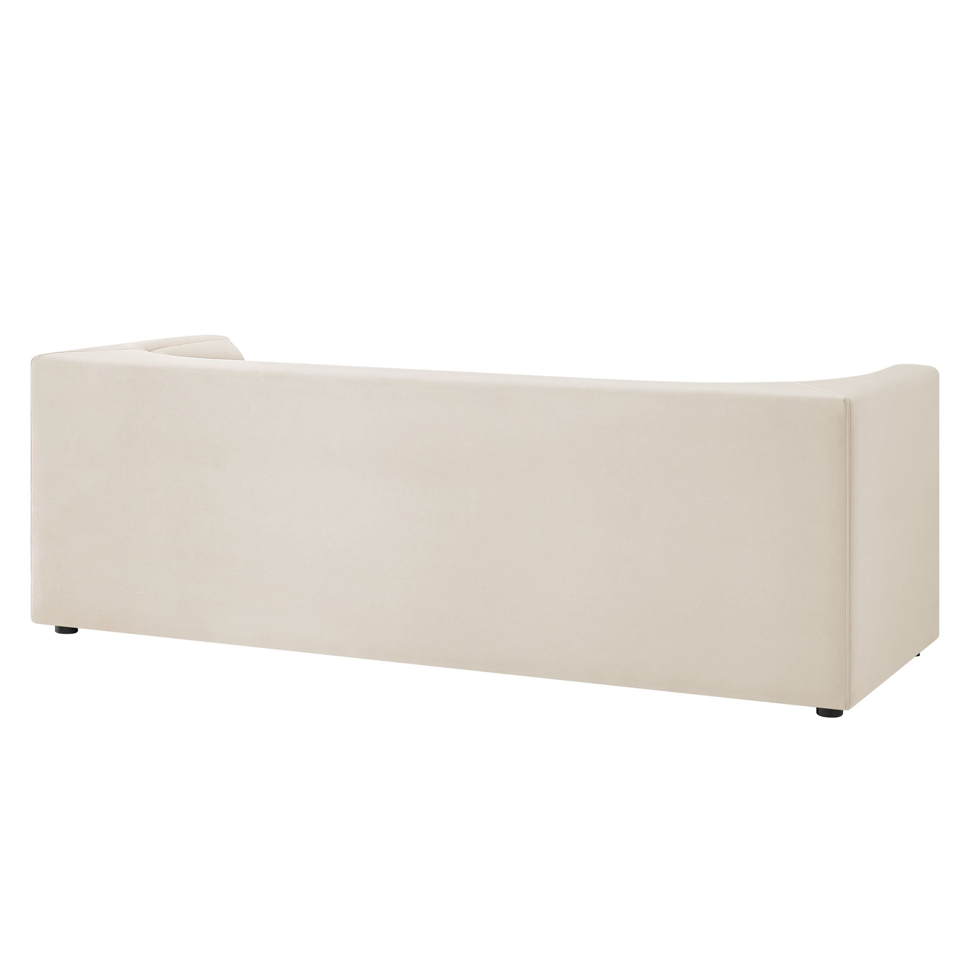 Hilda 86" Curved Back Performance Velvet Sofa by Modway