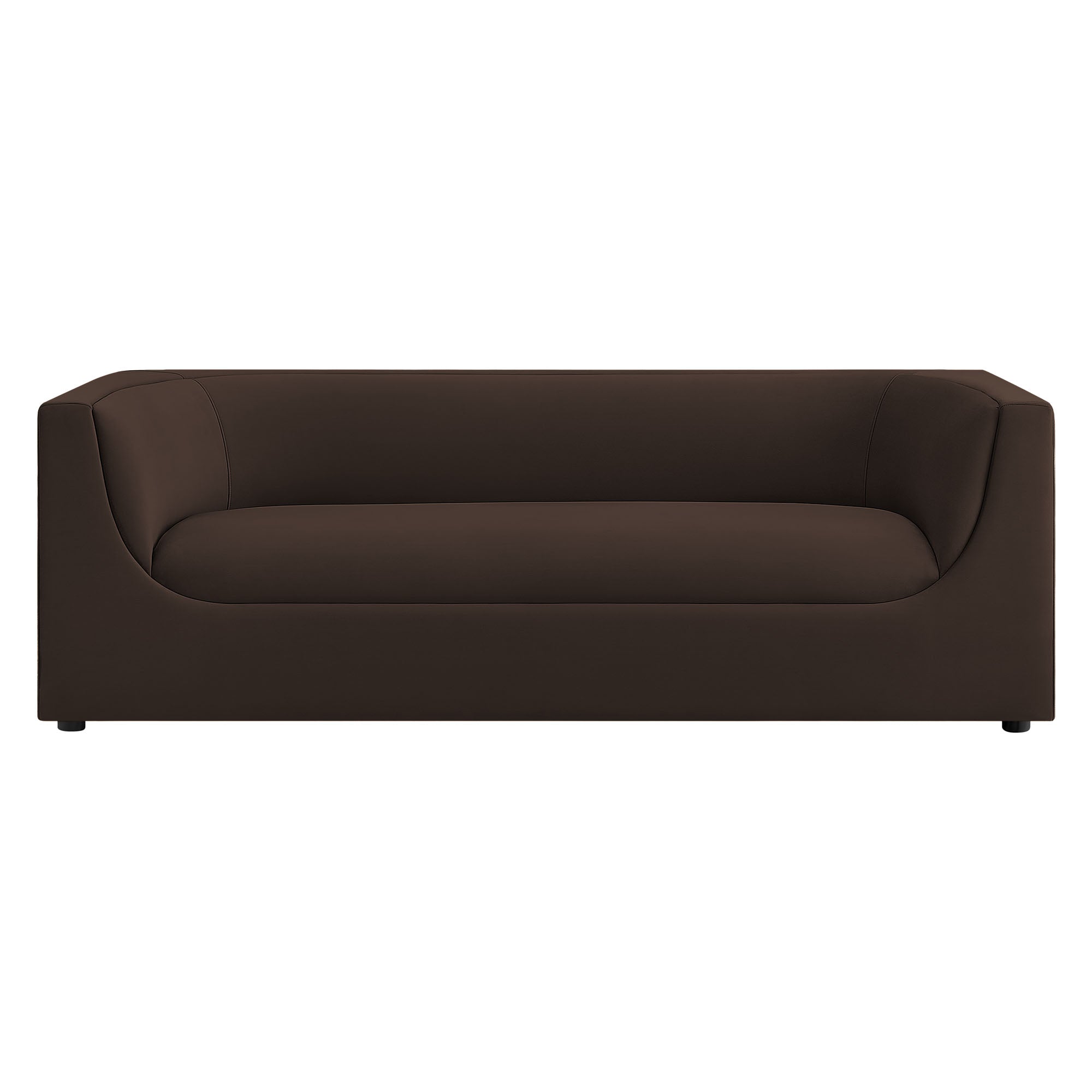 Hilda 86" Curved Back Performance Velvet Sofa by Modway