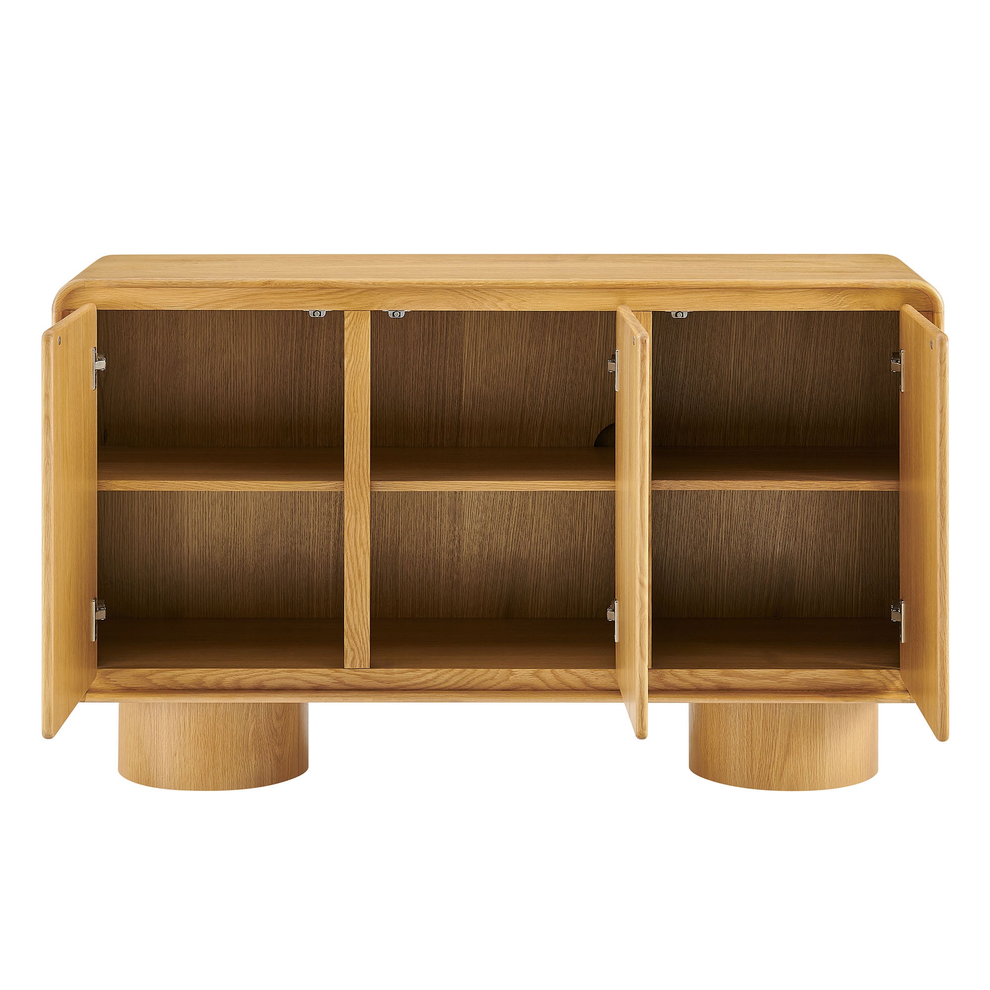 Lumo 3-Door Curved Wood Accent Cabinet by Modway