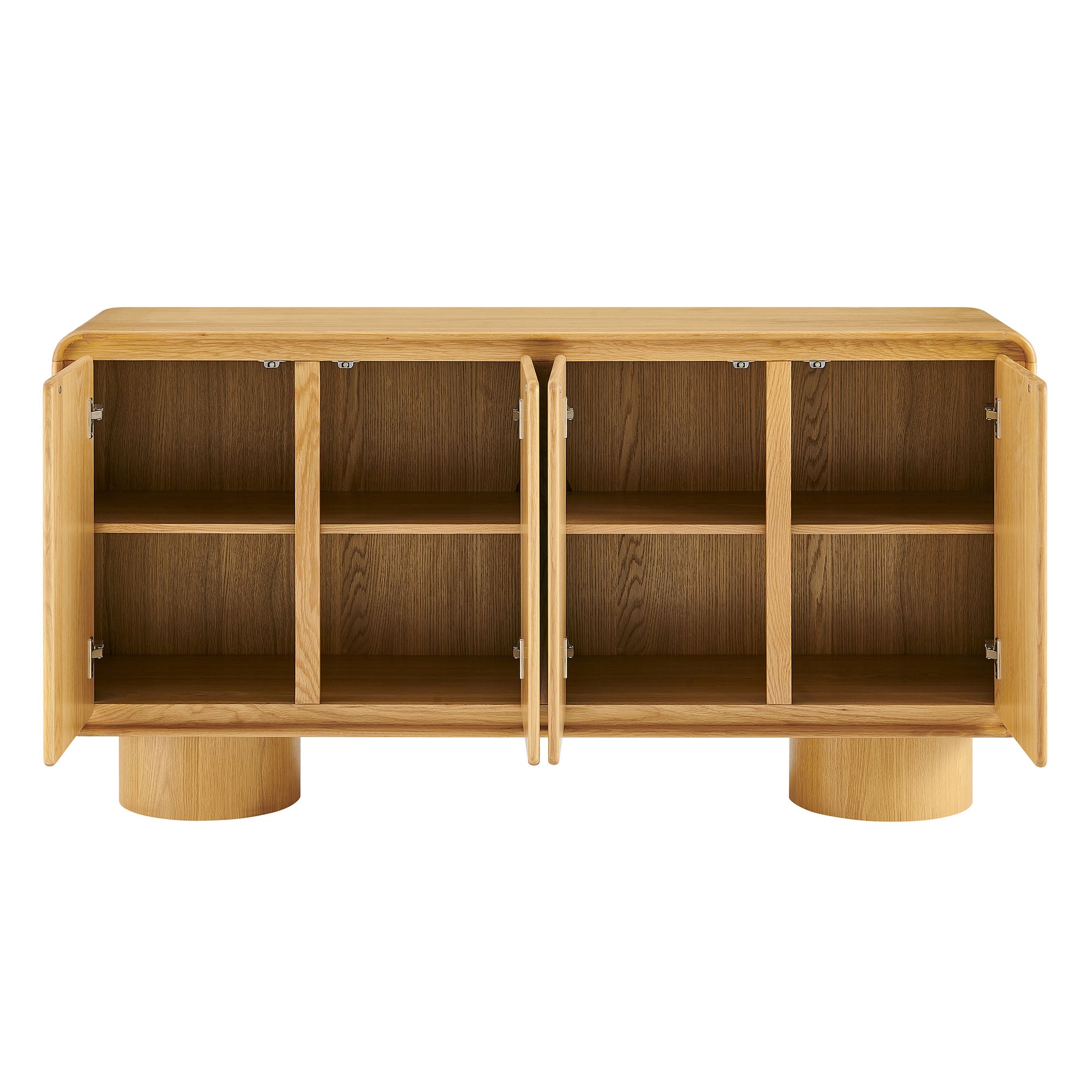 Lumo 4-Door Curved Wood Accent Cabinet by Modway