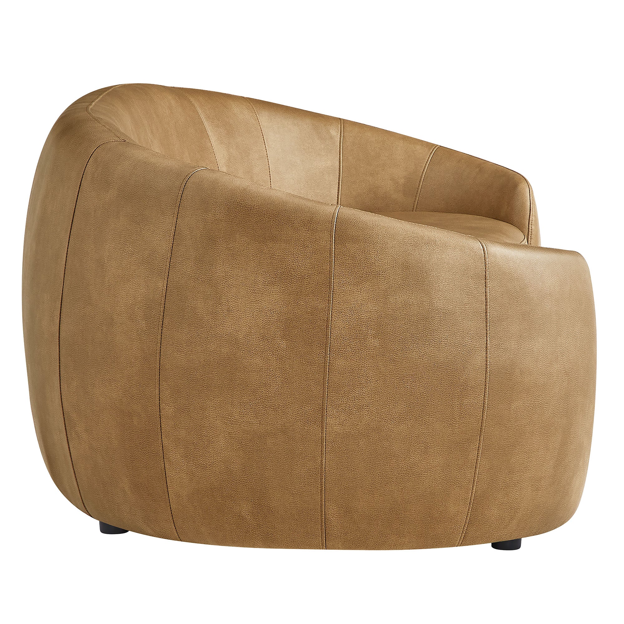Contessa Curved Vegan Leather Sofa by Modway