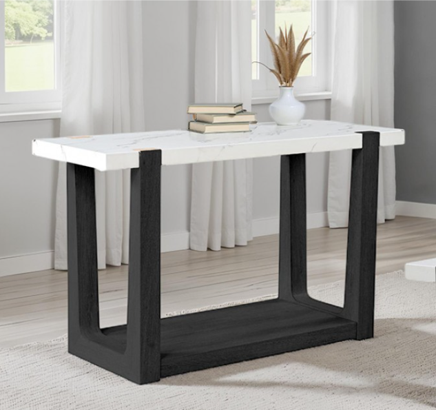 Sundbry White/Black Sofa Table