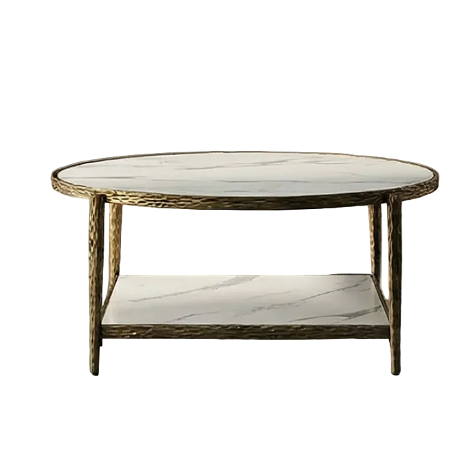 Kerna Coffee Table - Matte Gold