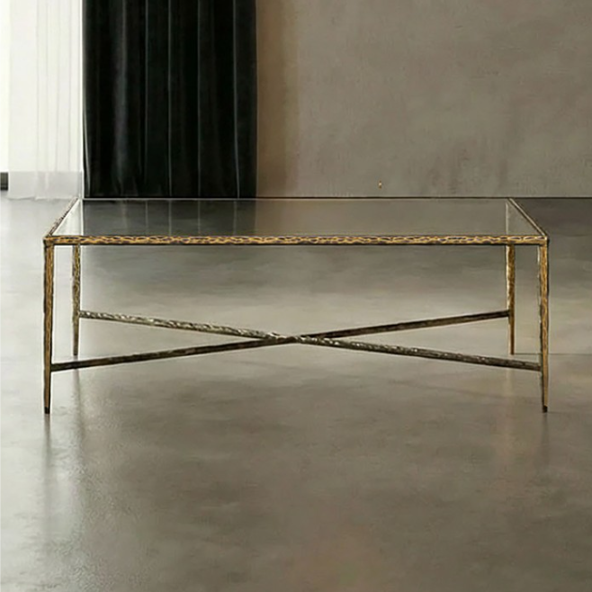 Terva Coffee Table - Matte Gold