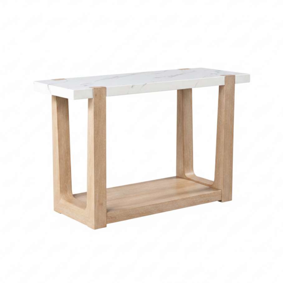 Sundbry White/Natural Sofa Table
