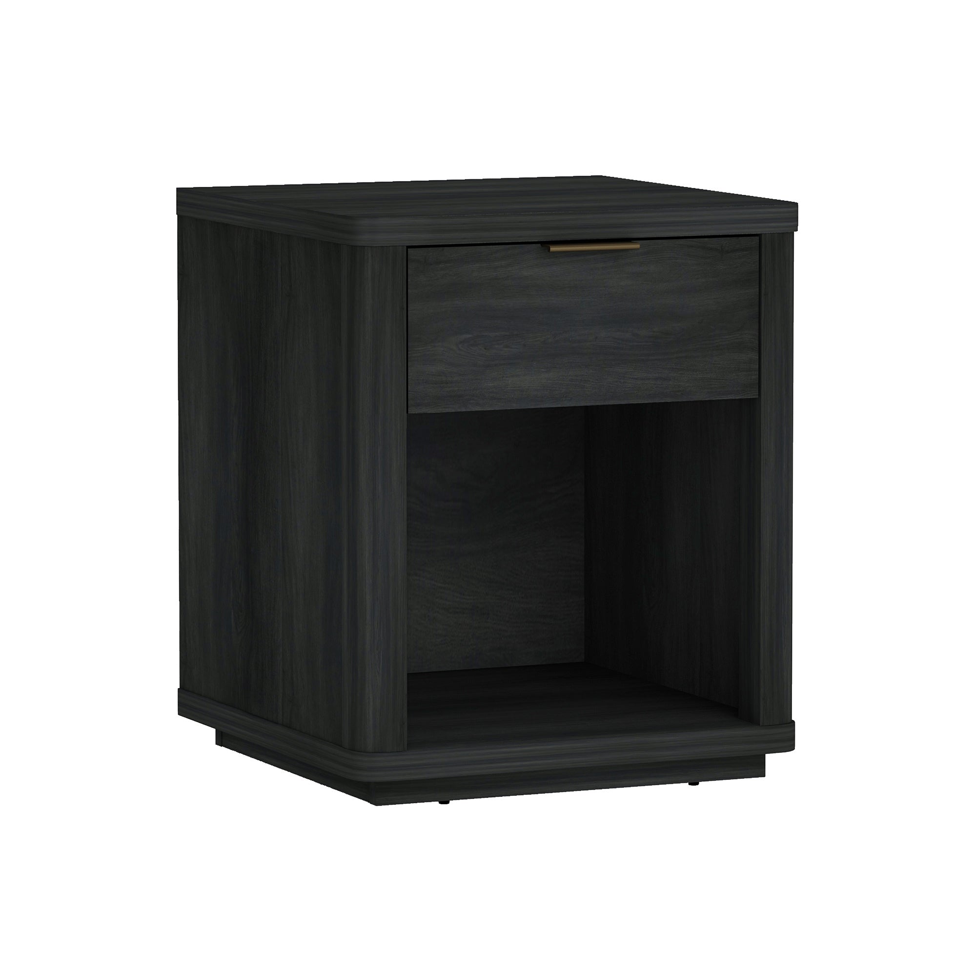 Evelyn Charcoal Gray Nightstand | Modern Bedside Storage Table | MidinMod