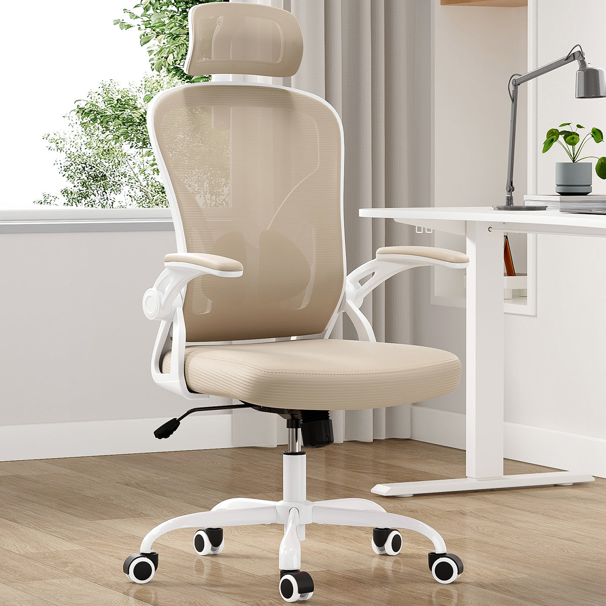 Farini Ergonomic Mesh Office Chair with Adjustable Headrest and Lumbar Support - MidinMod