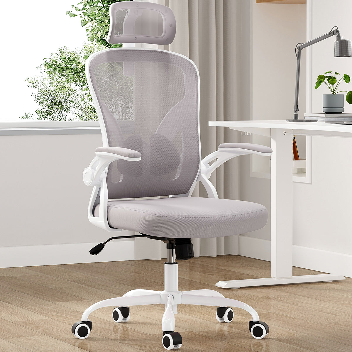 Farini Ergonomic Mesh Office Chair with Adjustable Headrest and Lumbar Support - MidinMod