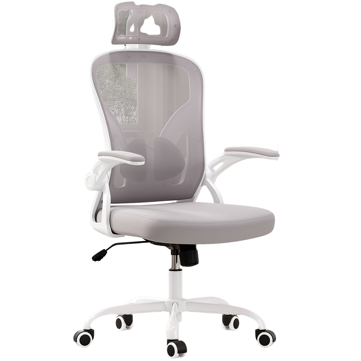 Farini Ergonomic Mesh Office Chair with Adjustable Headrest and Lumbar Support - MidinMod
