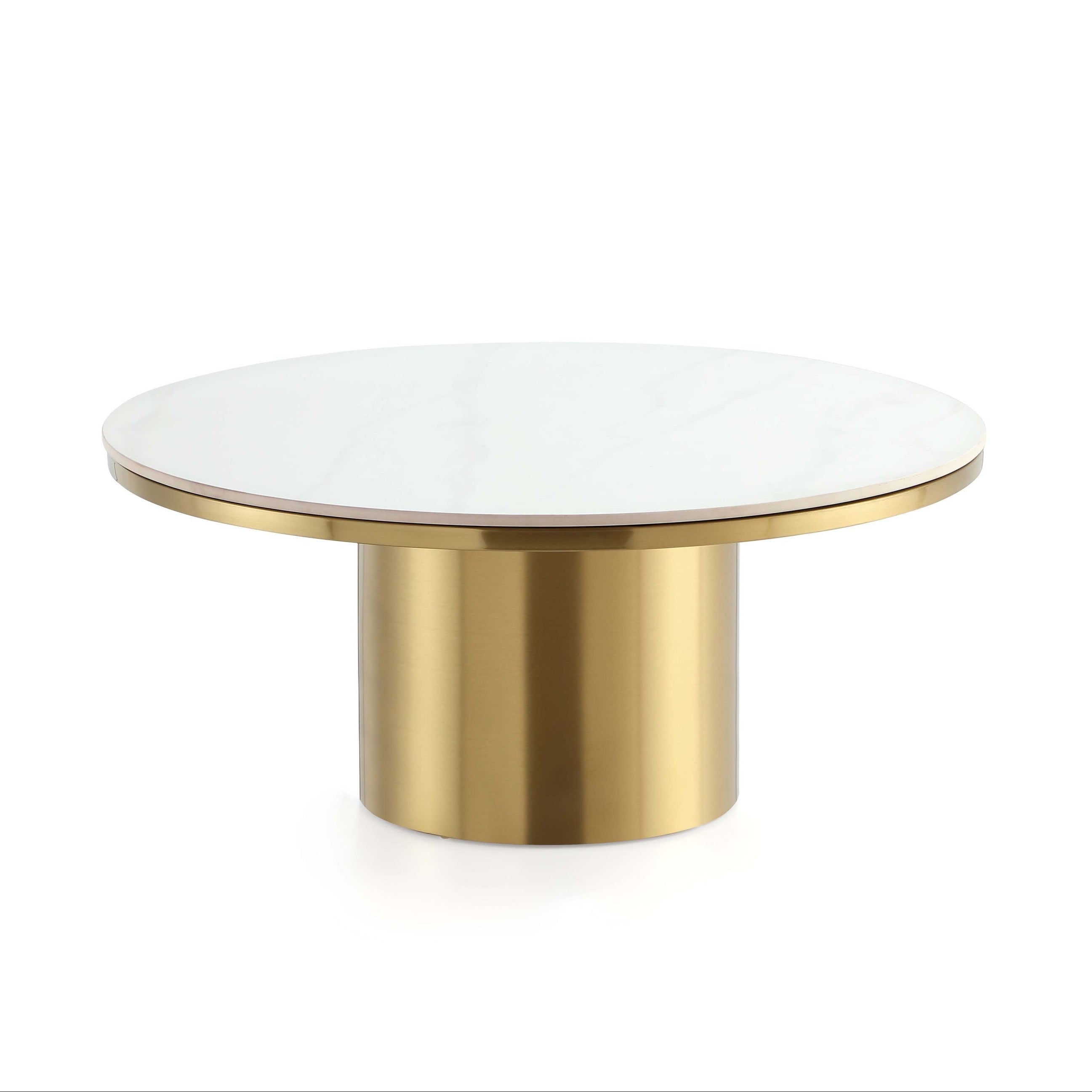 Glenn Modern Gold Coffe Table | Sleek Contemporary Center Table | MidinMod