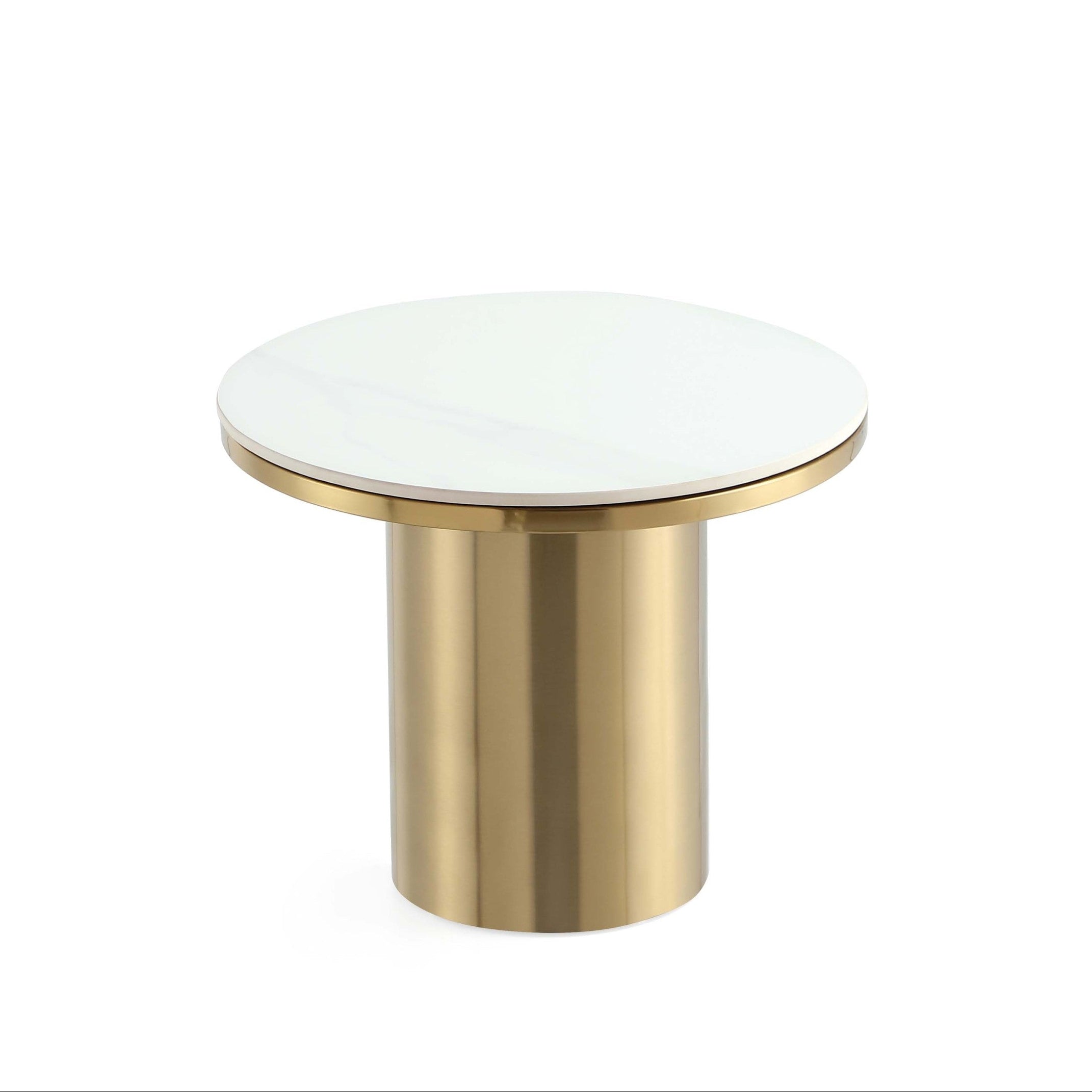 Glenn Modern Gold End Table | Sleek Contemporary Side Table | MidinMod