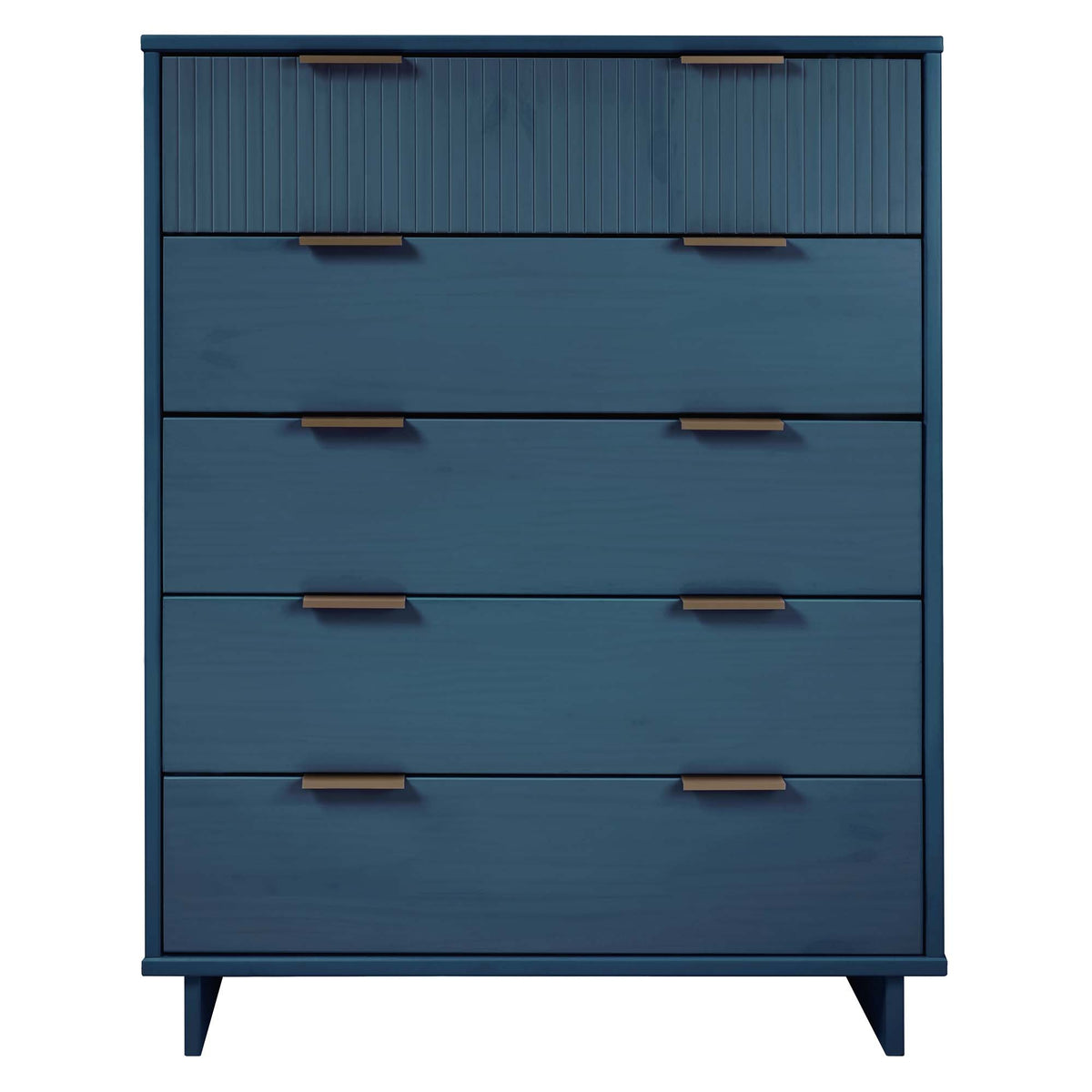 blue tall dresser Granville 49" Modern Midnight Blue Tall Dresser