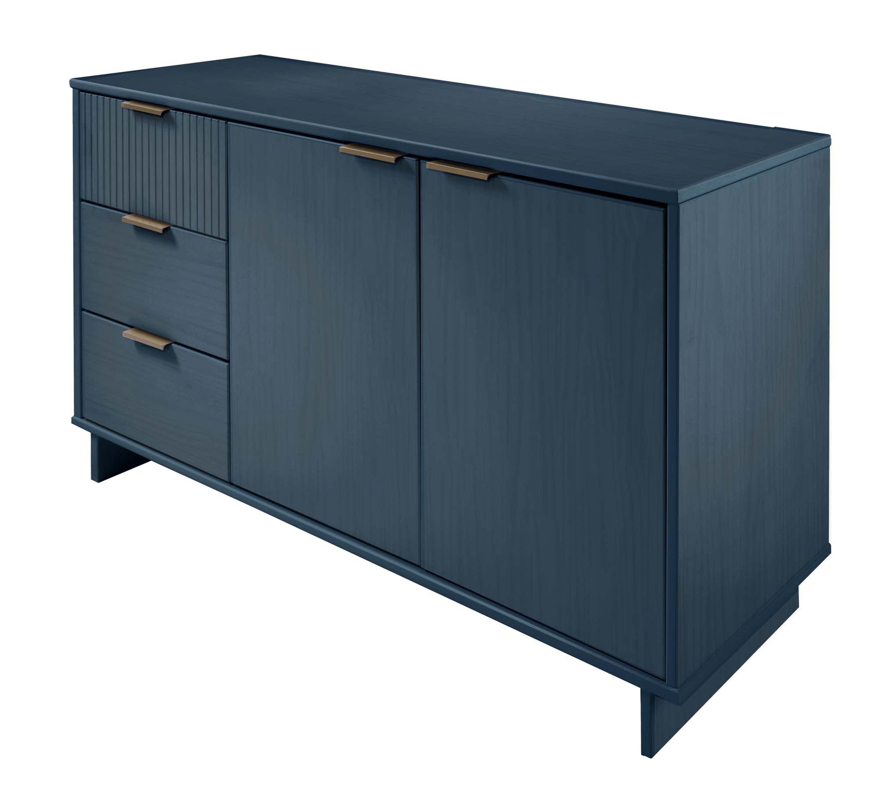 Granville 55.04" Midnight Blue Solid Wood Sideboard | Modern Storage Console | MidinMod