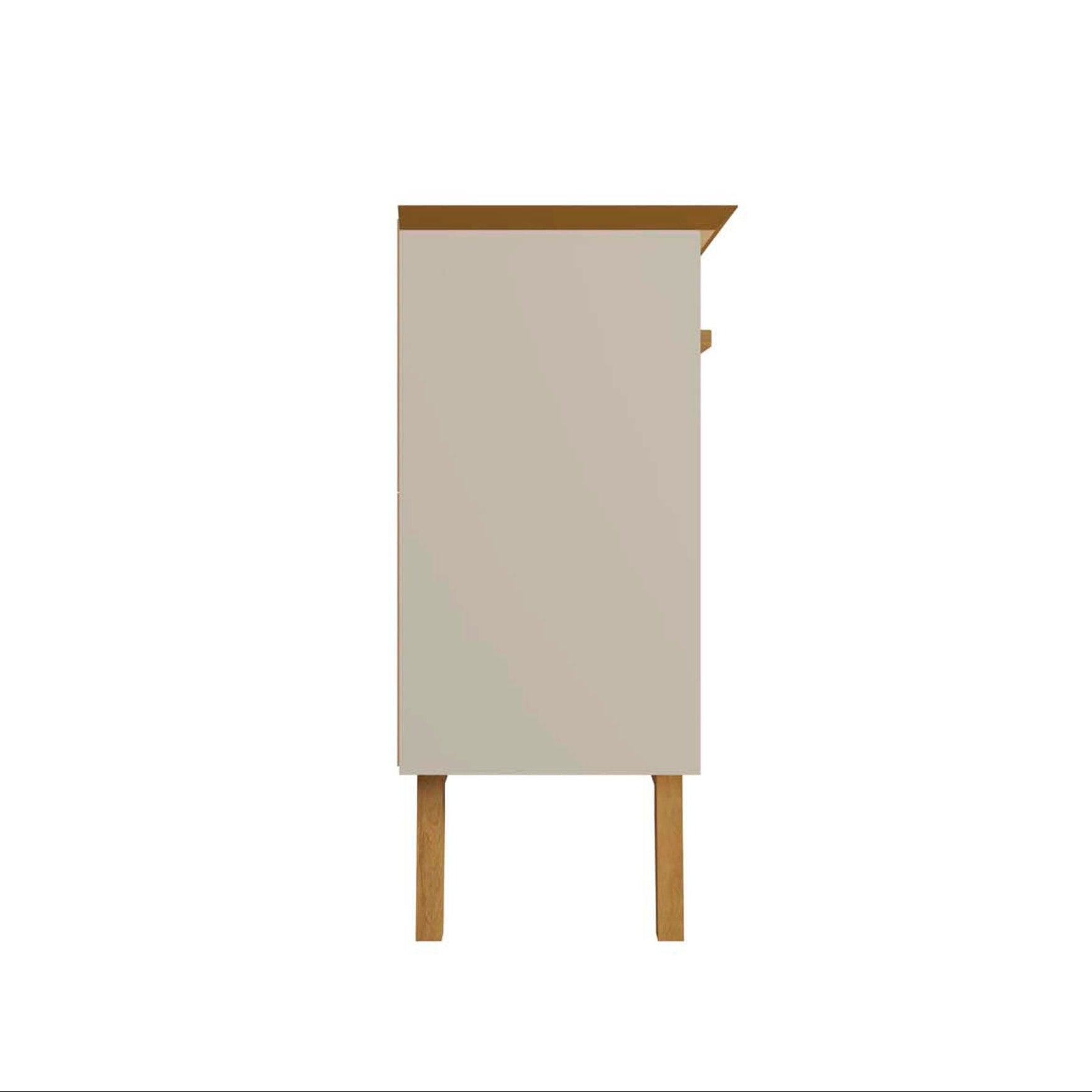 Granville 55.07" Modern Off White Solid Wood Sideboard | MidinMod