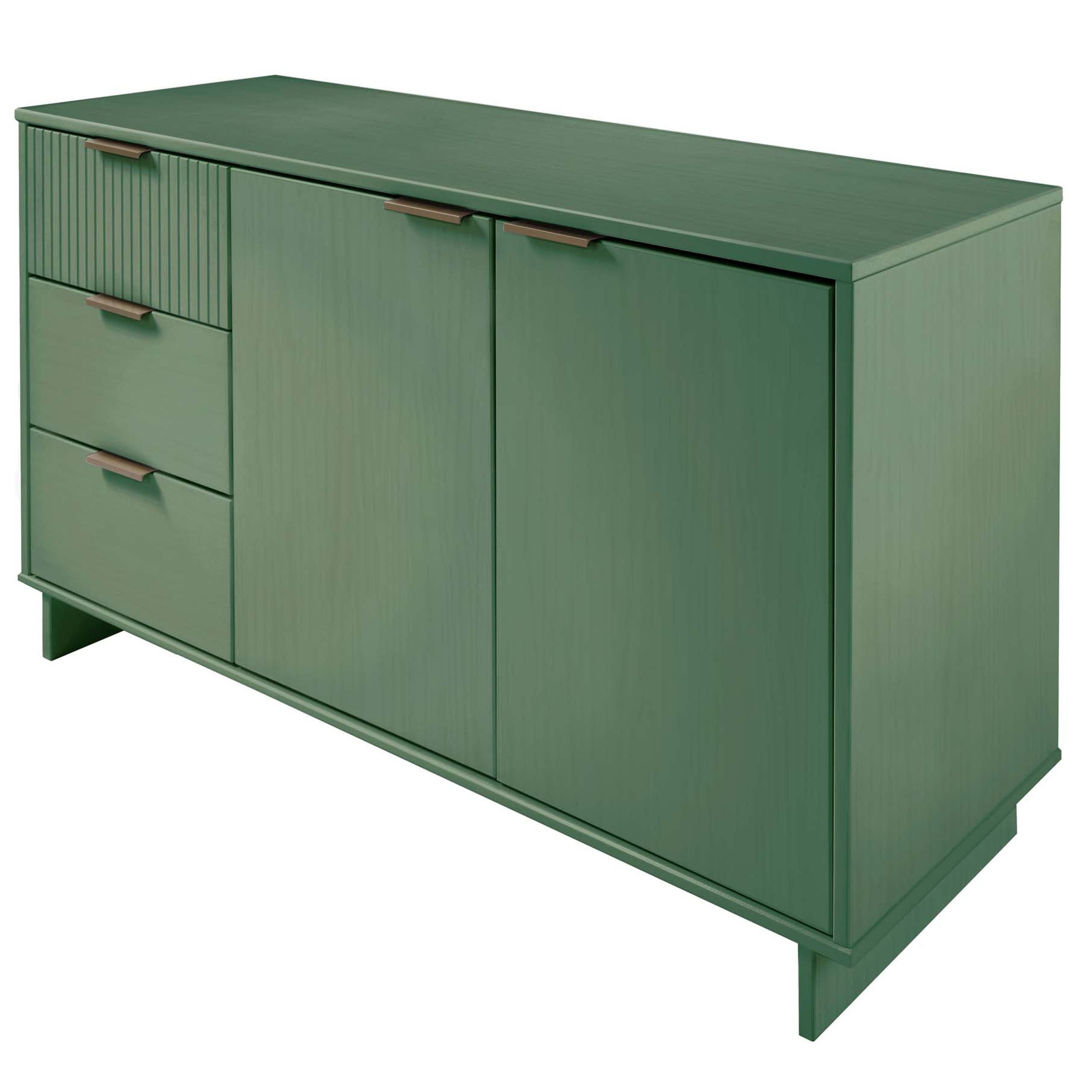 Granville 55" Sage Green Sideboard | Modern Solid Wood Buffet & Storage Cabinet | MidinMod