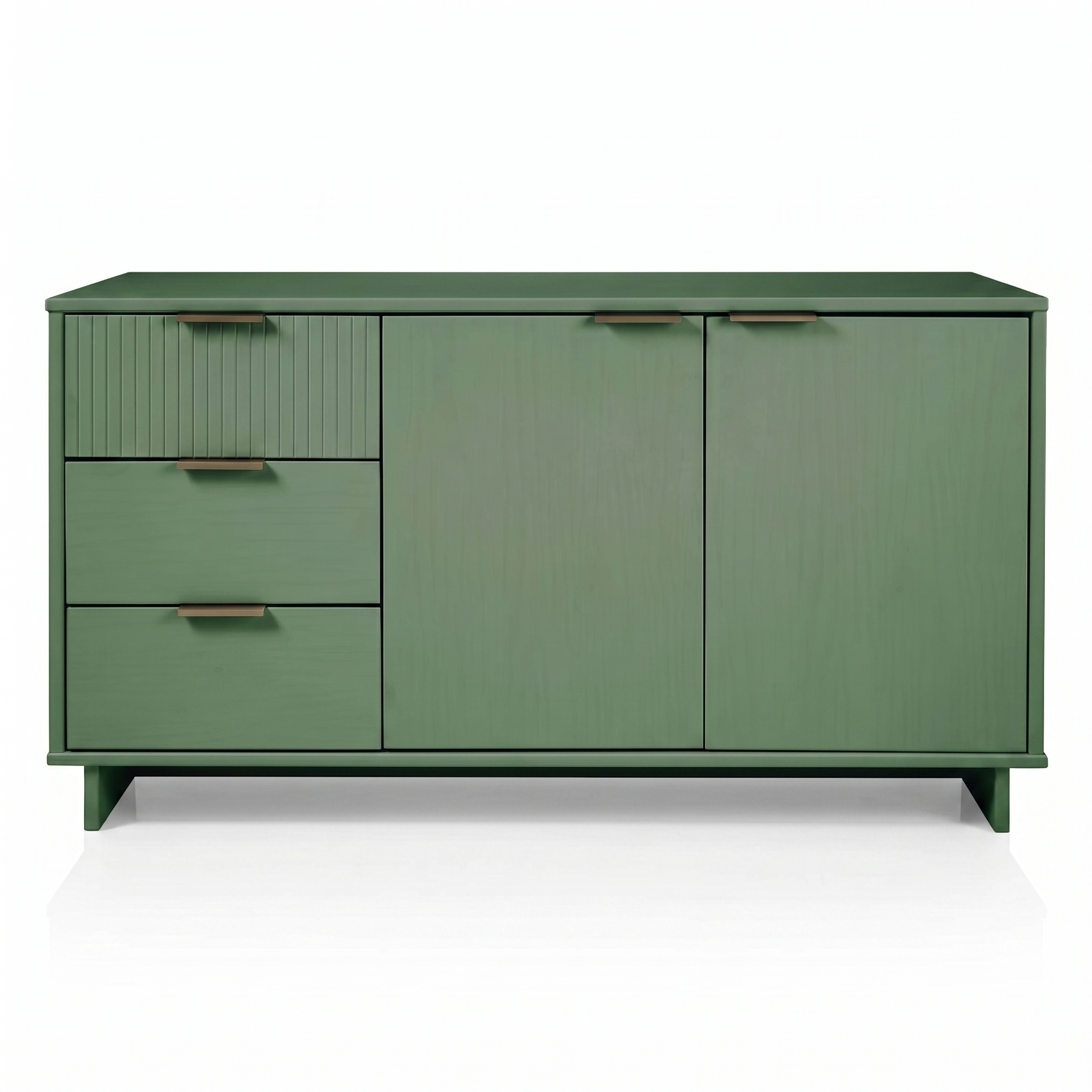 Granville 55" Sage Green Sideboard | Modern Solid Wood Buffet & Storage Cabinet | MidinMod