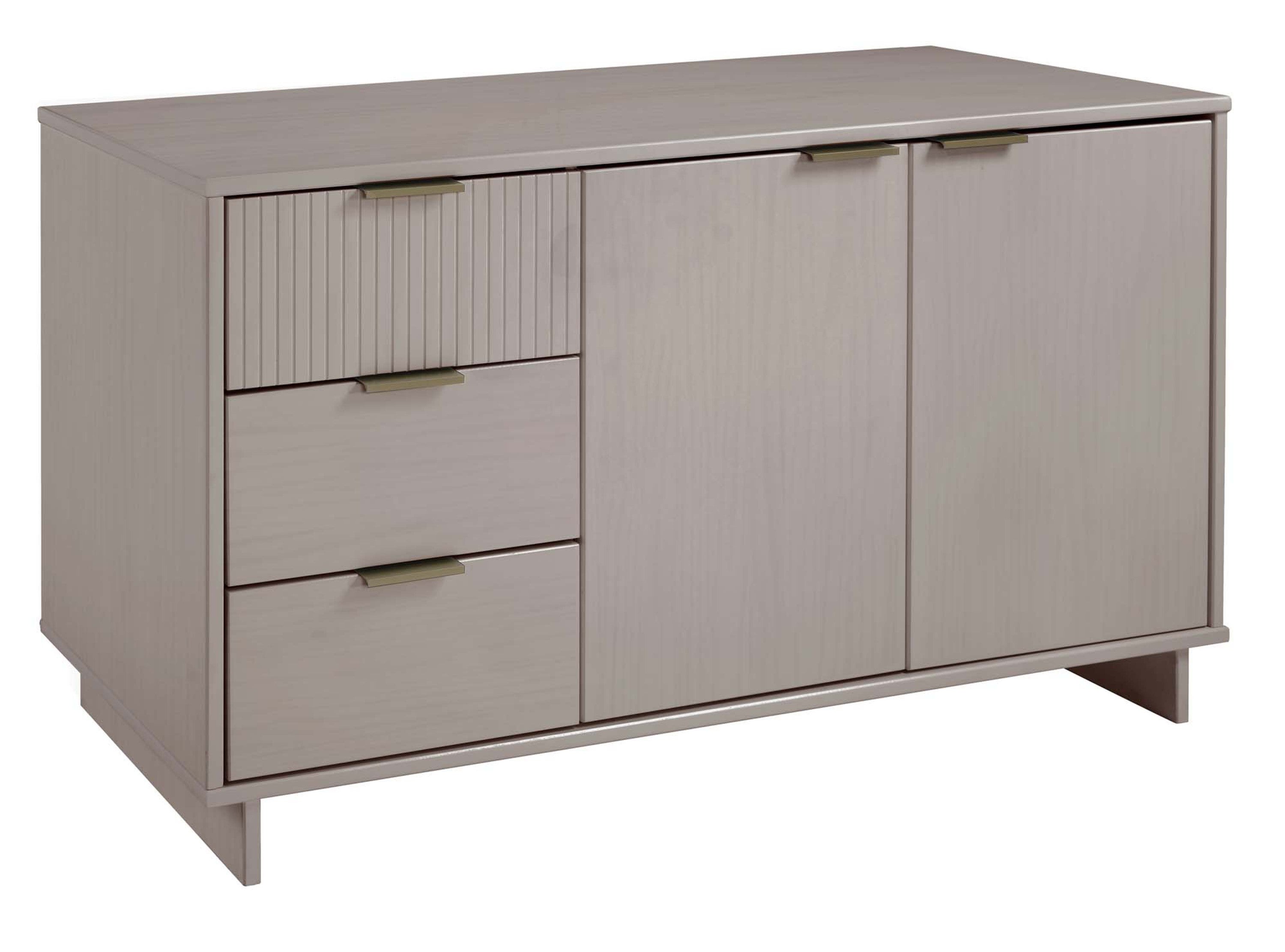 Granville 55" Light Grey Sideboard | Modern Solid Wood Buffet & Storage Cabinet | MidinMod