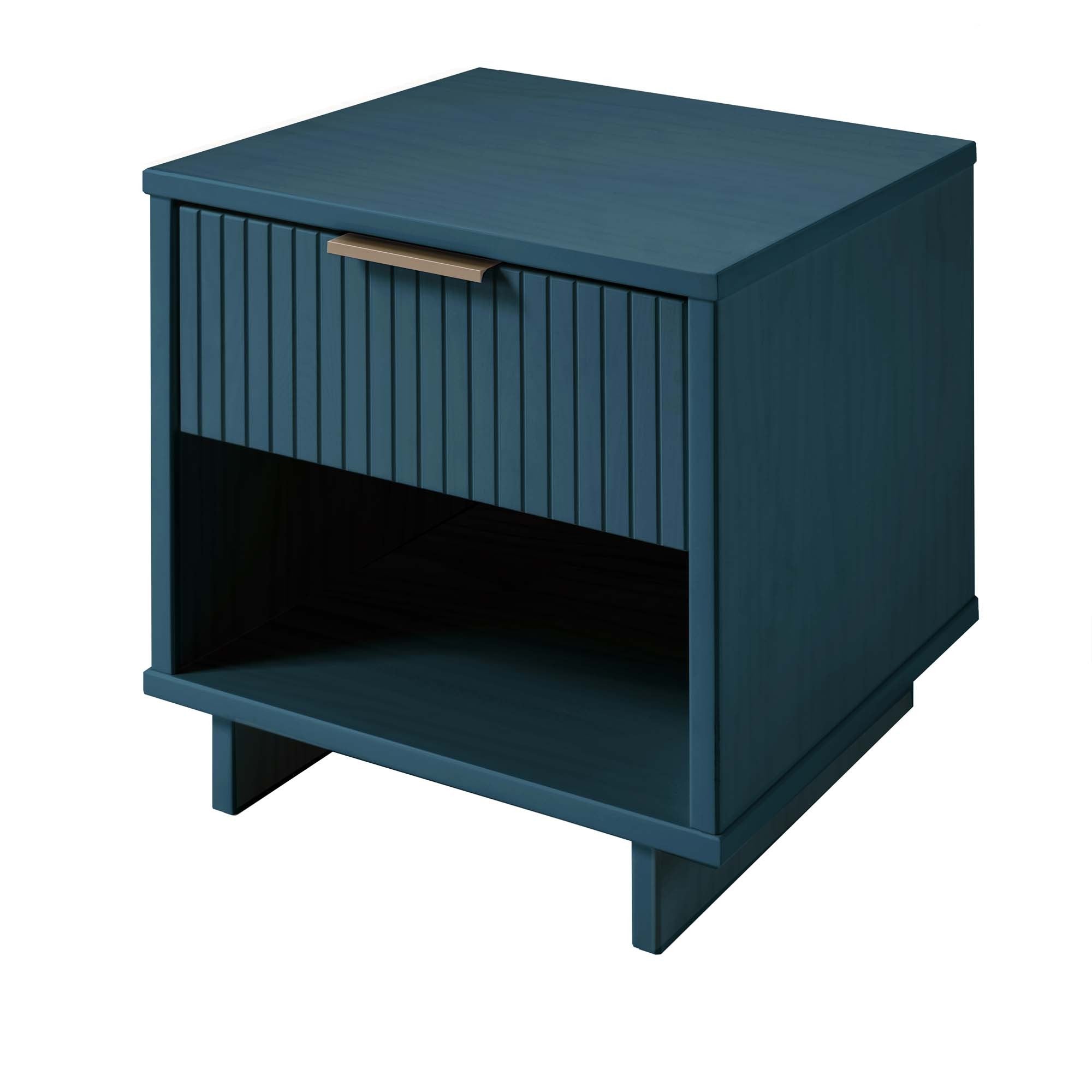 Granville 1.0 Midnight Blue Nightstand | Modern Solid Wood Bedside Table | MidinMod