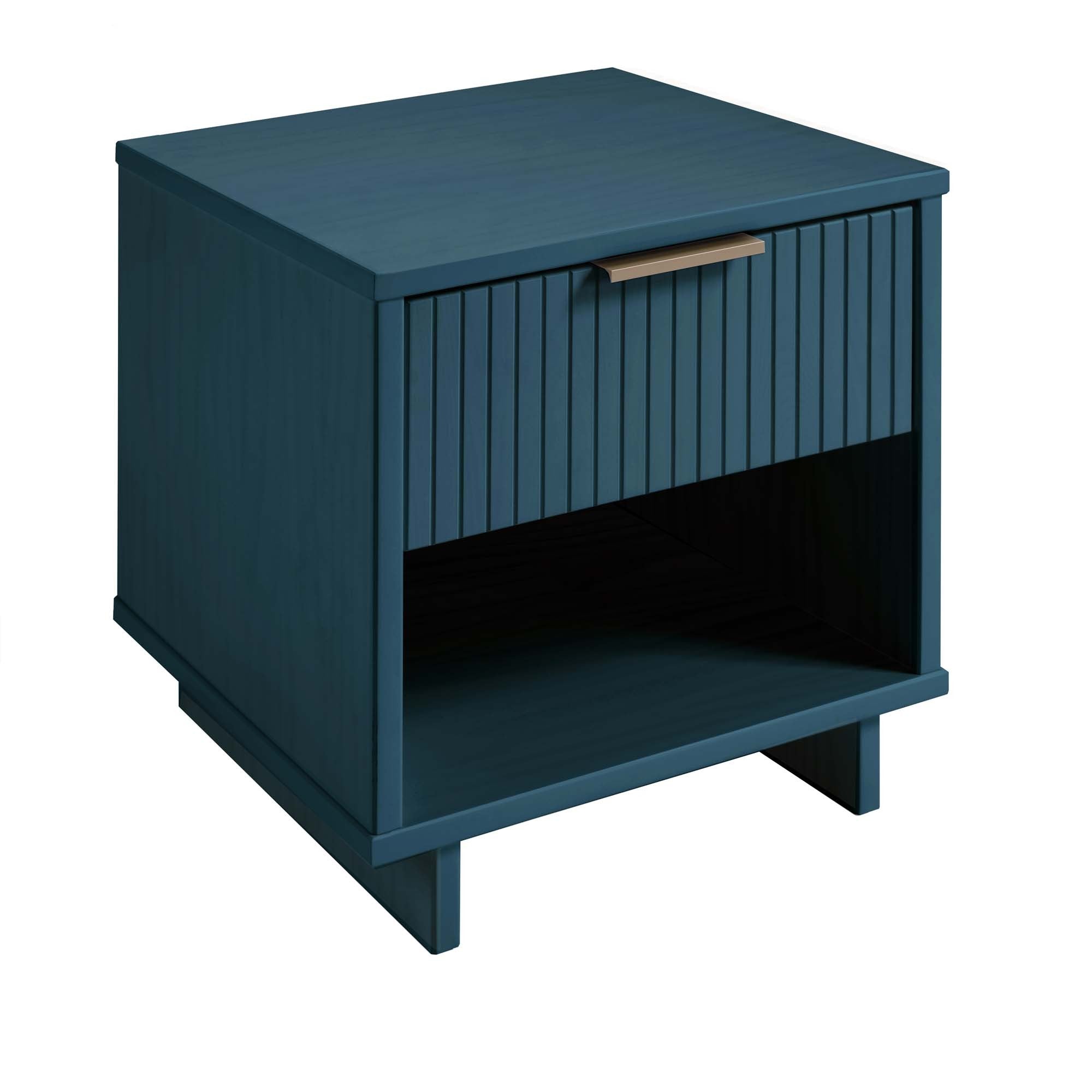 Granville 1.0 Midnight Blue Nightstand | Modern Solid Wood Bedside Table | MidinMod