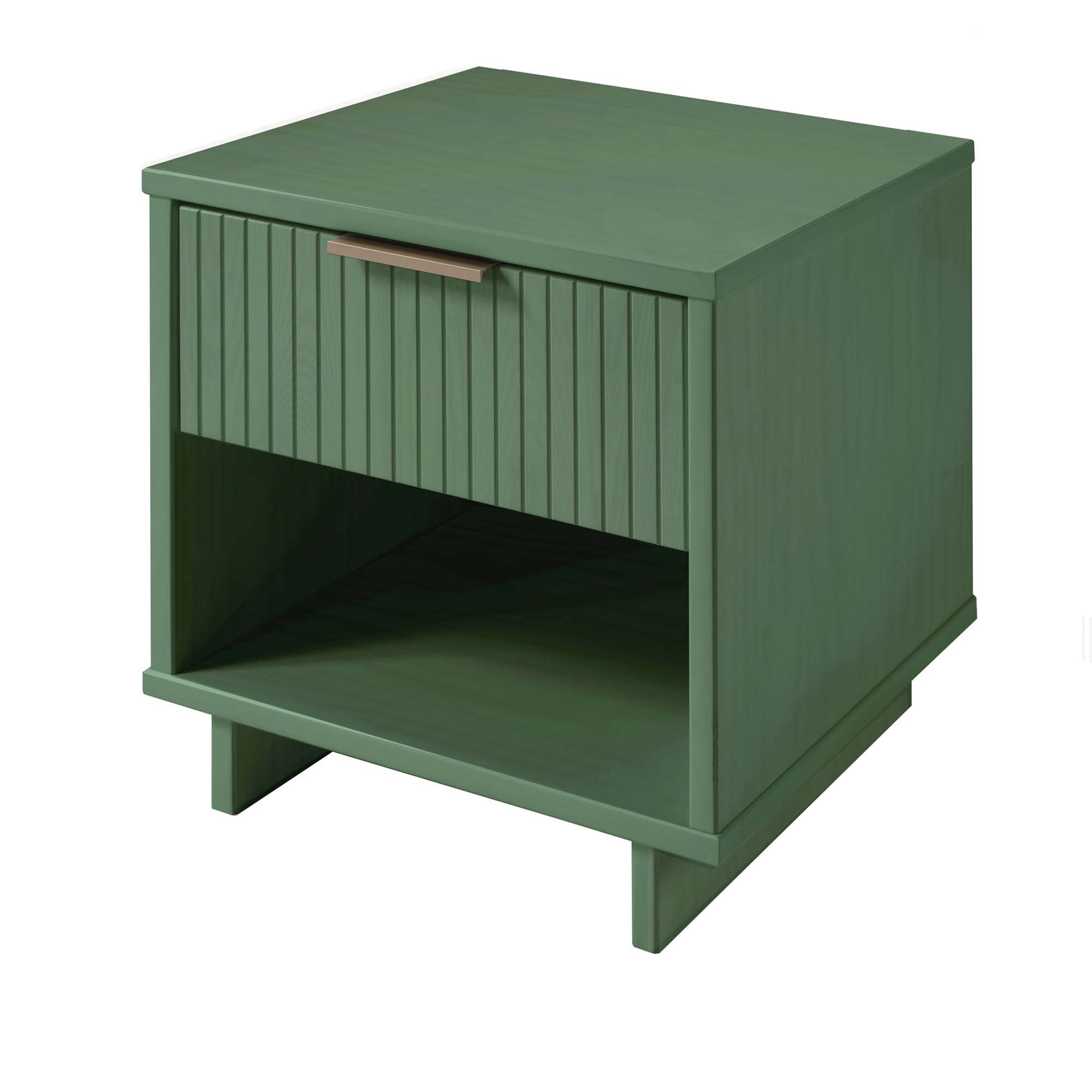 Granville 1.0 Sage Green Nightstand | Modern Solid Wood Bedside Table | MidinMod