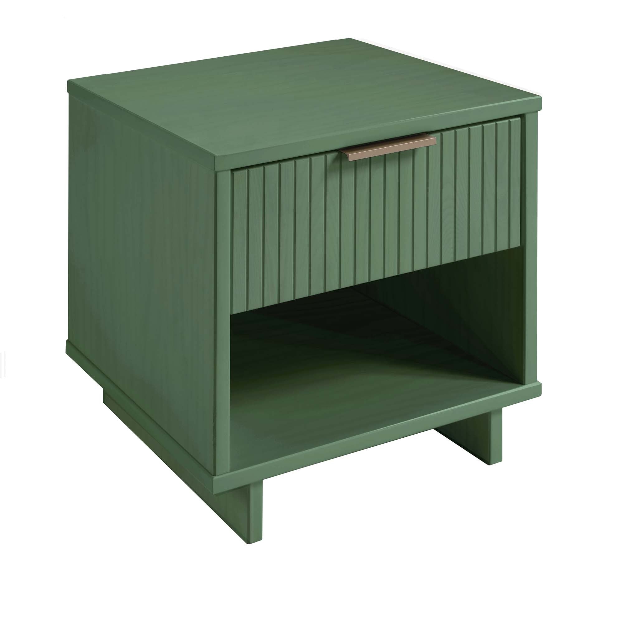 Granville 1.0 Sage Green Nightstand | Modern Solid Wood Bedside Table | MidinMod