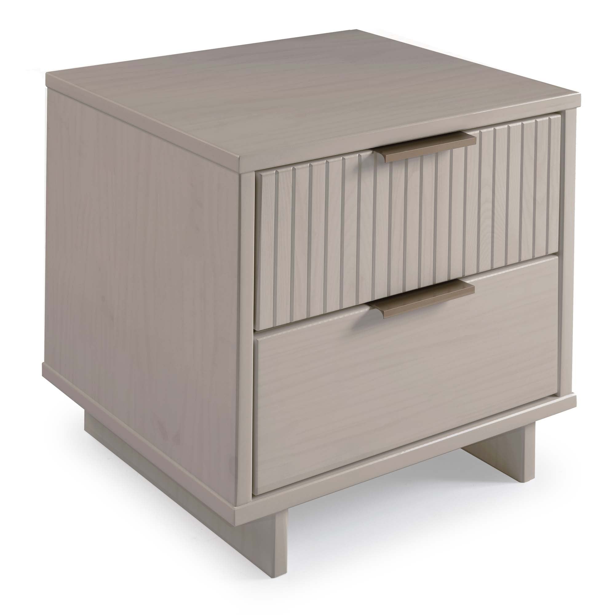 Granville 2.0 Light Gray Nightstand | Modern Solid Wood Bedside Table | MidinMod