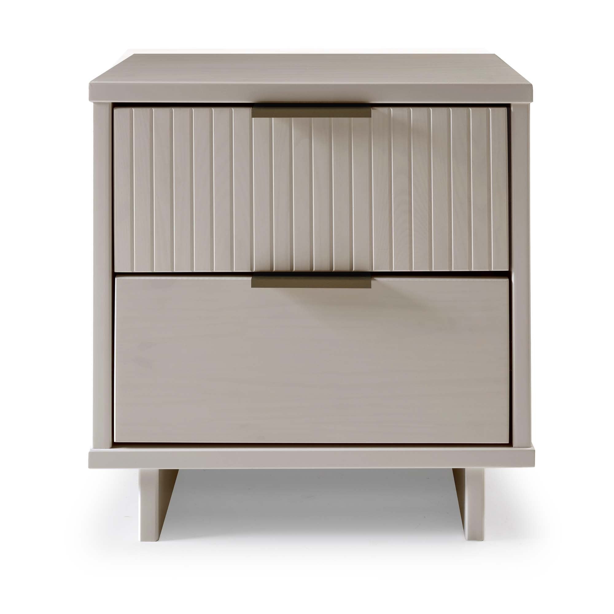 Granville 2.0 Light Gray Nightstand | Modern Solid Wood Bedside Table | MidinMod