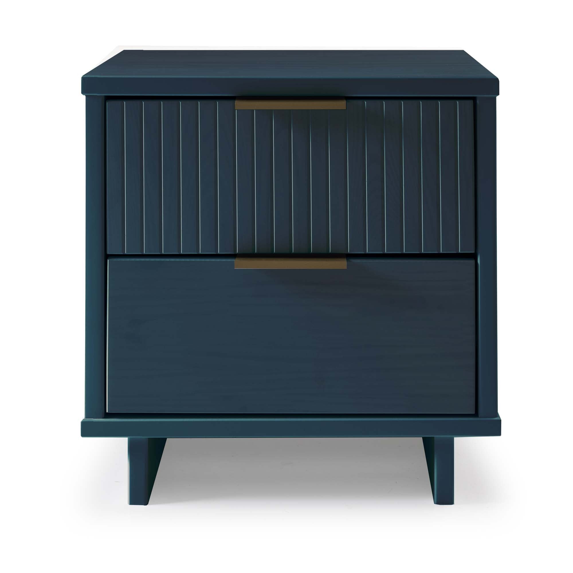 Granville 2.0 Midnight Blue Nightstand | Modern Solid Wood Bedside Table | MidinMod