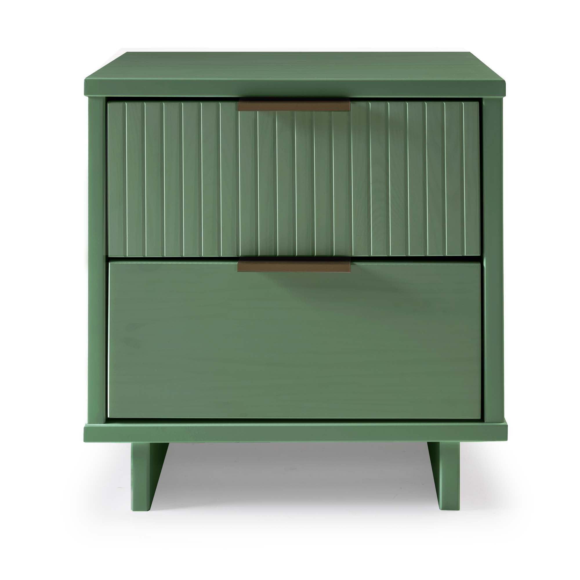 Granville 2.0 Sage Green Nightstand | Modern Solid Wood Bedside Table | MidinMod