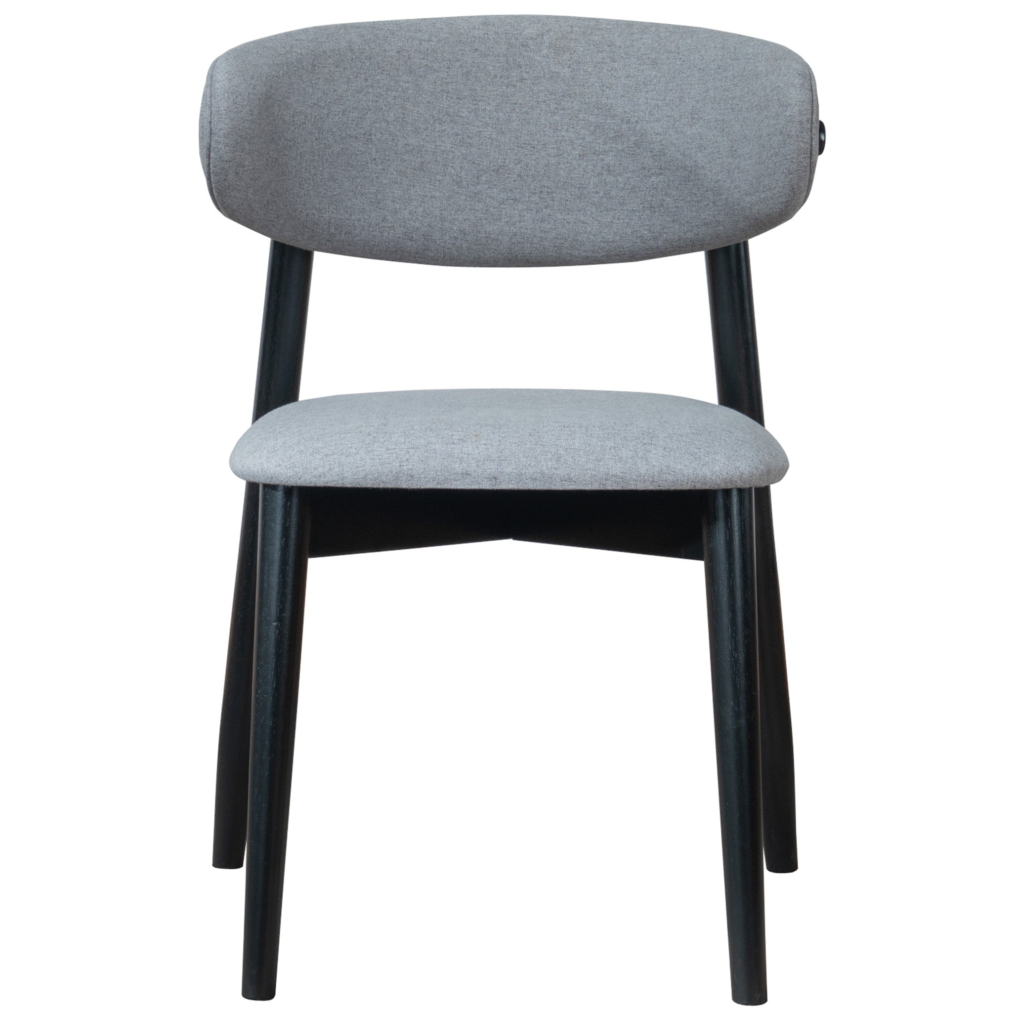 Milan Grey Fabric Dining Chair Set of 2 - MidinMod