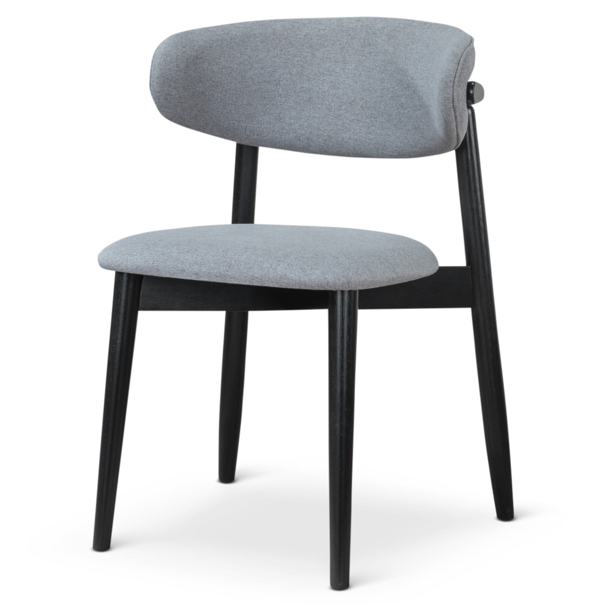 Milan Grey Fabric Dining Chair Set of 2 - MidinMod