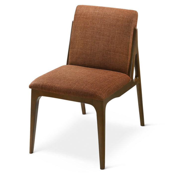 Griffin Orange Fabric Dining Chair - MidinMod Houston Tx Mid Century Furniture Store - Dining Chairs 1