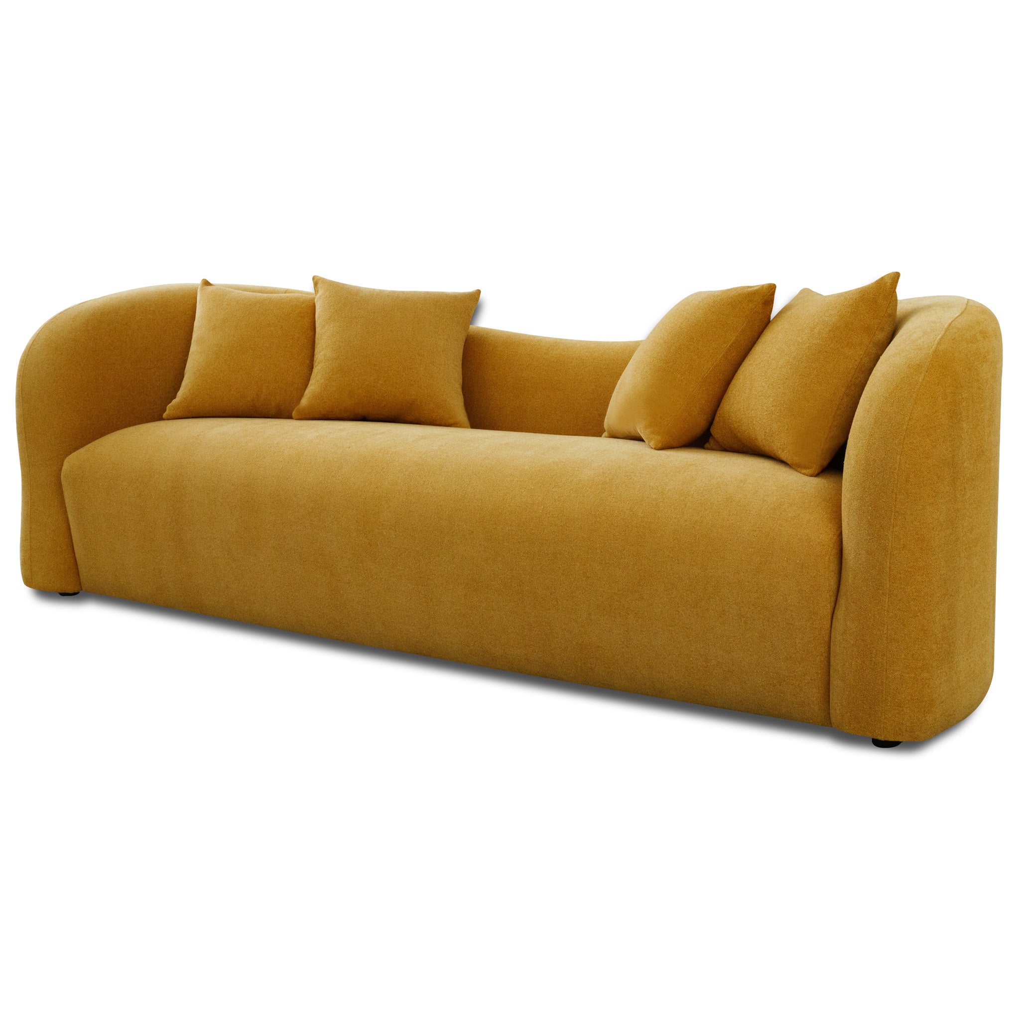 Hana Gold Boucle Sofa - MidinMod