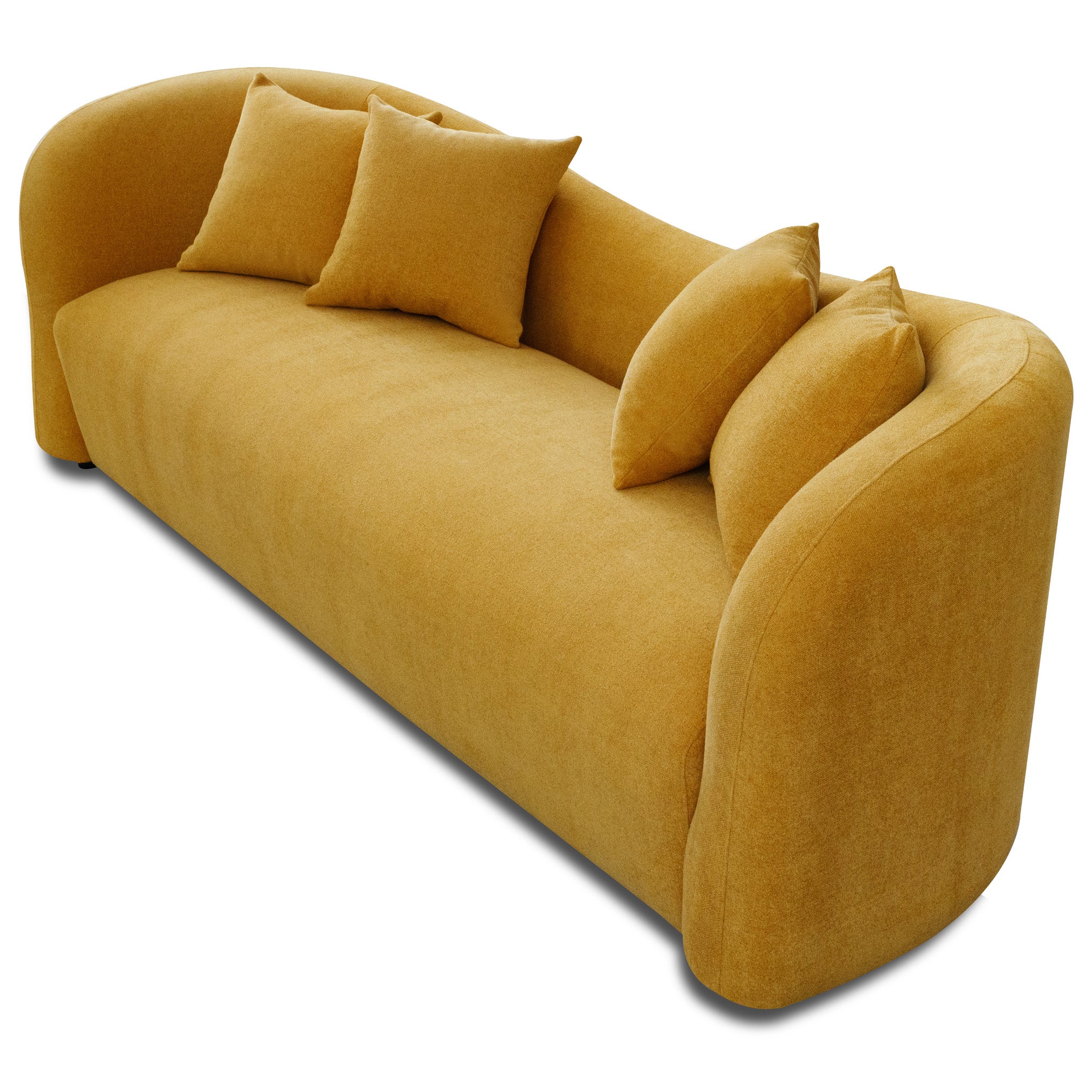 Hana Gold Boucle Sofa - MidinMod