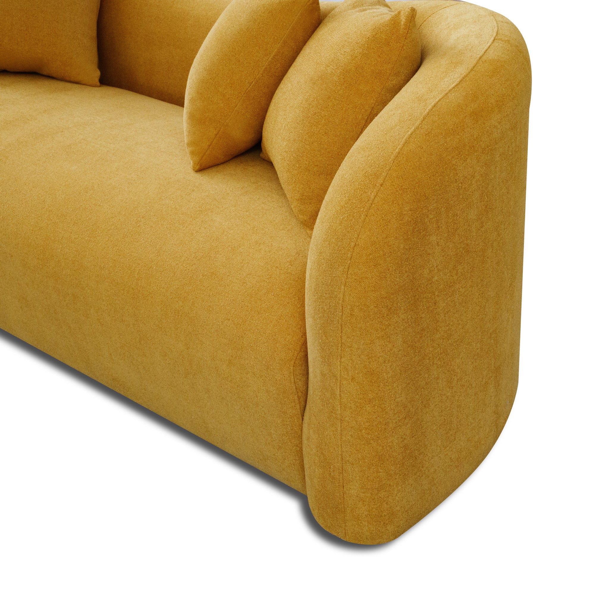 Hana Gold Boucle Sofa - MidinMod