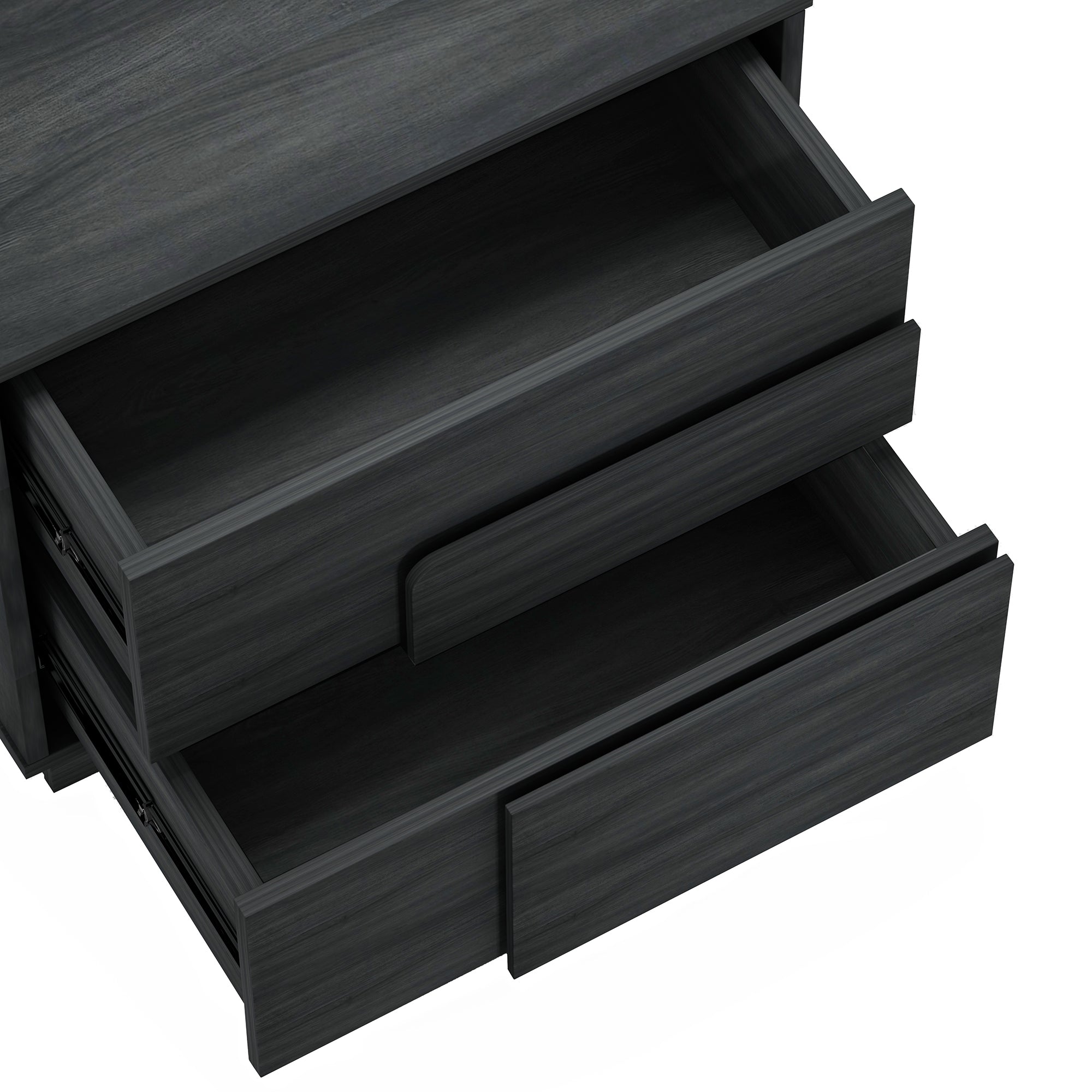 Horizon Charcoal Gray Nightstand | Modern Bedside Storage Table | MidinMod