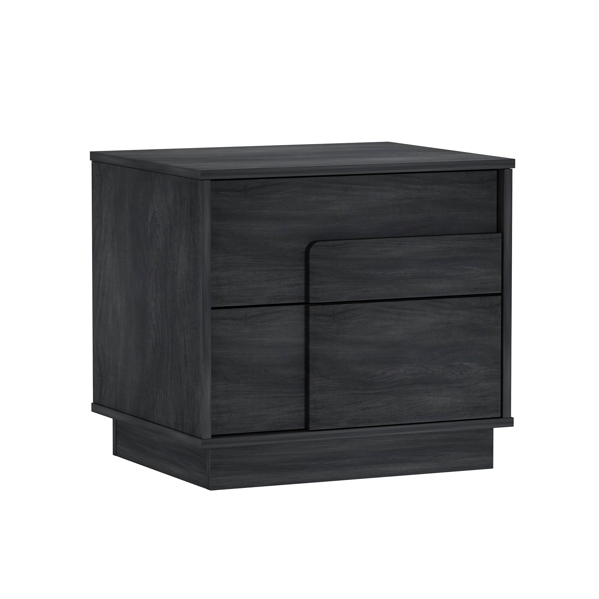 Horizon Charcoal Gray Nightstand | Modern Bedside Storage Table | MidinMod