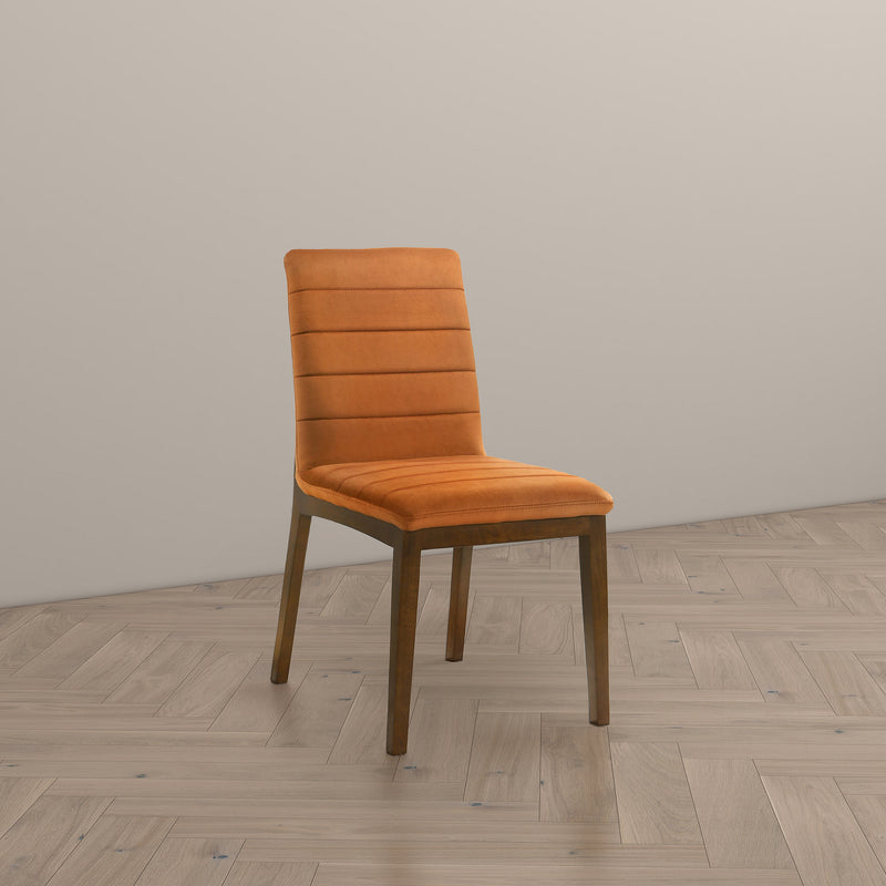 Isley Burnt Orange Velvet Dining Chair
