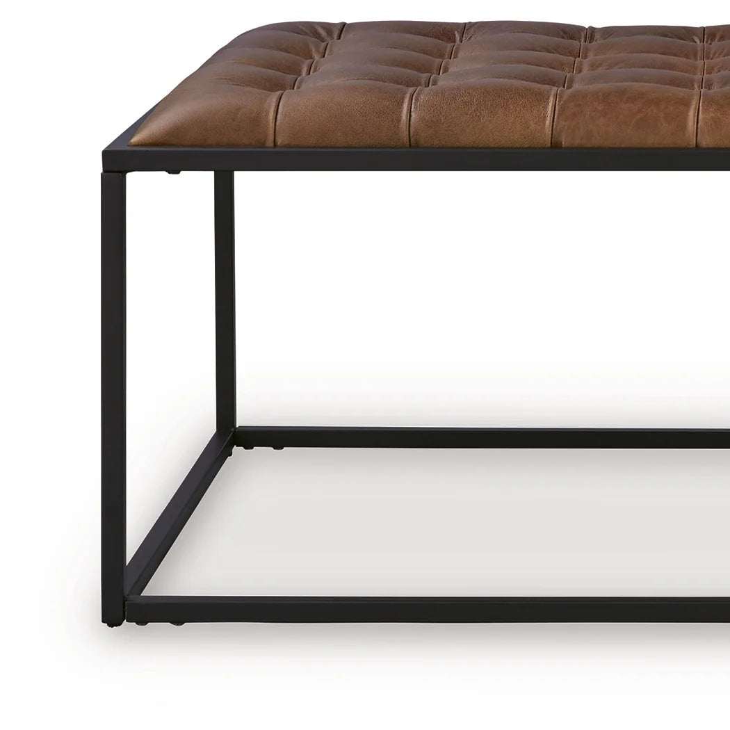 Junsor Cocktail Ottoman - Brown