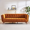 Kano Large Sofa (Burnt Orange-Velvet)