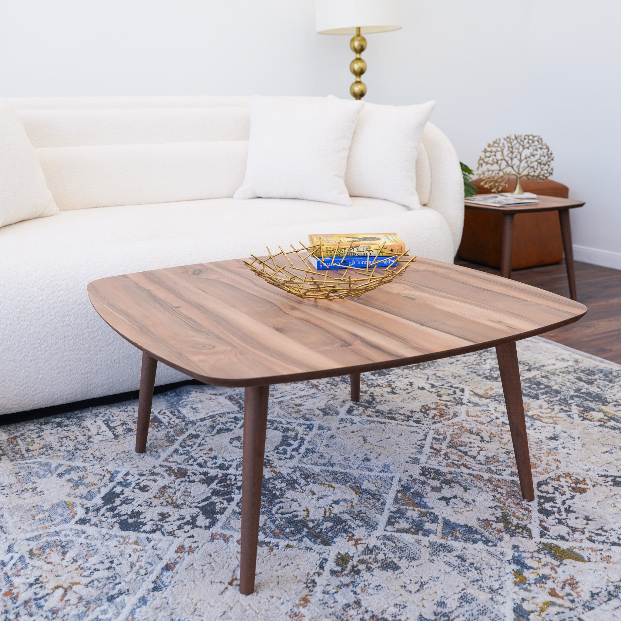 Kare Walnut Center Table - MidinMod