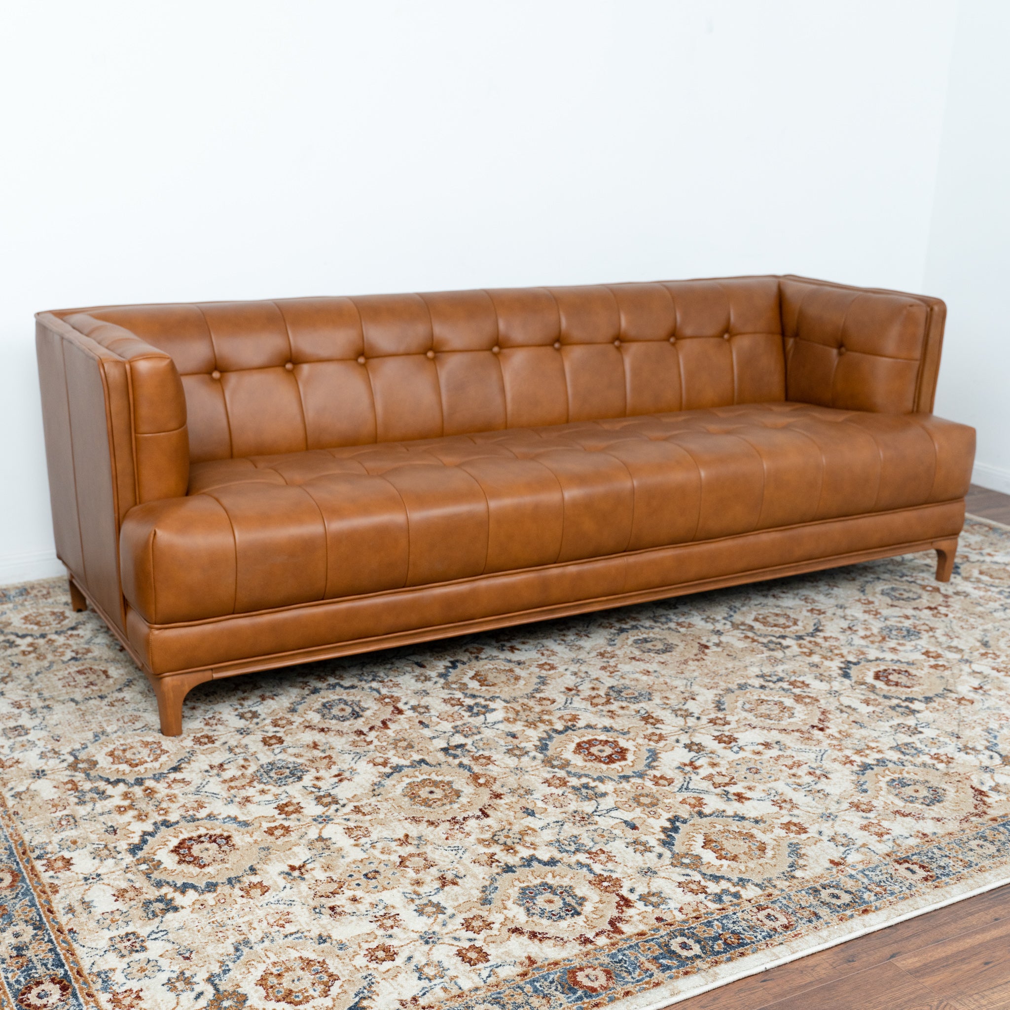 Kennedy Cognac Leather Sofa - MidinMod