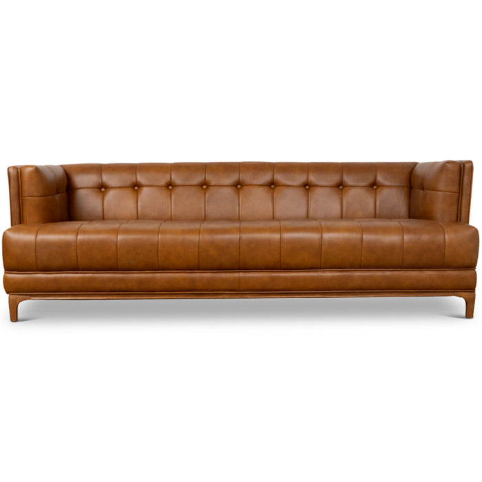 Kennedy Sofa (Cognac Leather)