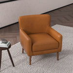 Swindon Genuine Leather Lounge Chair Tan