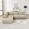 Glendale Sectional Left (Cream Leather)