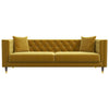 Lewis Yellow Mustard Velvet Sofa