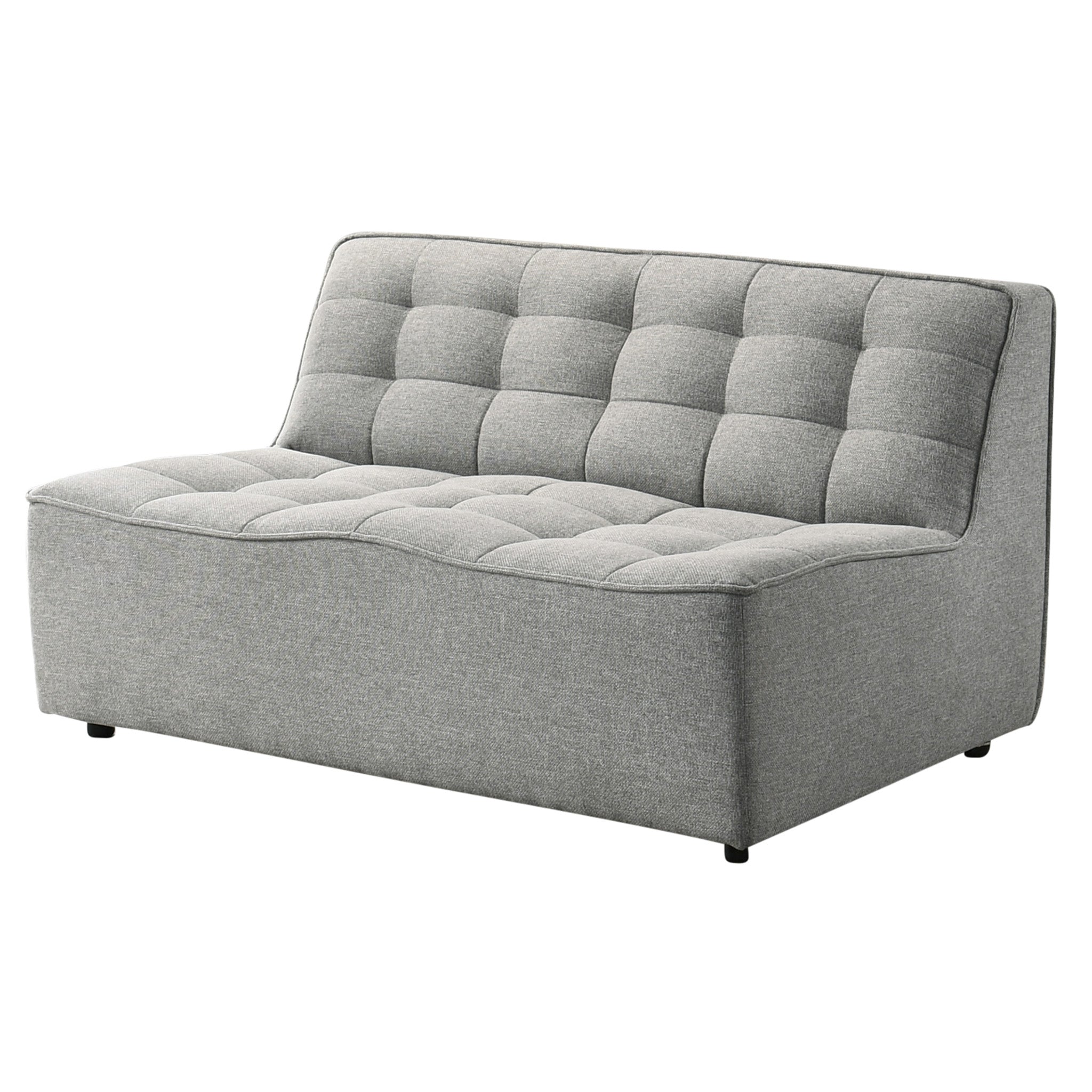 Linden Light Gray Linen Modular Corner Sofa