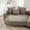 Lusia Boucle Sectional Sofa Mocha Left - MidinMod Houston Tx Mid Century Furniture Store - Sofas 6