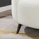 Lusia White Boucle Sectional Sofa Left - MidinMod Houston Tx Mid Century Furniture Store - Sofas 7